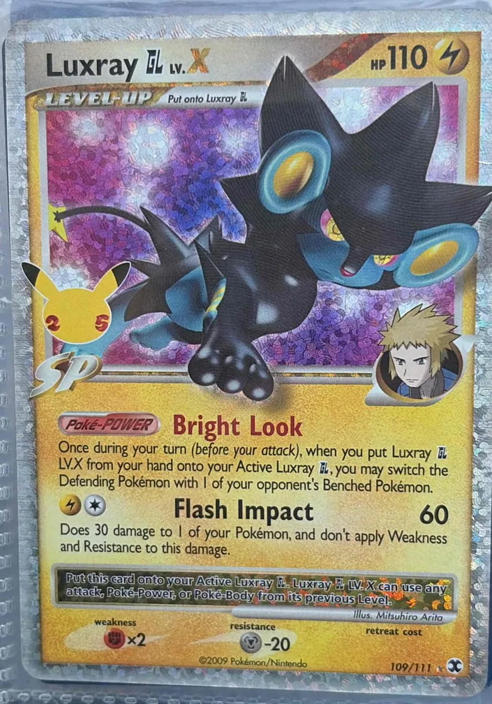 Luxray GL LV.X 2009 Pokemon Platinum Rising Rivals