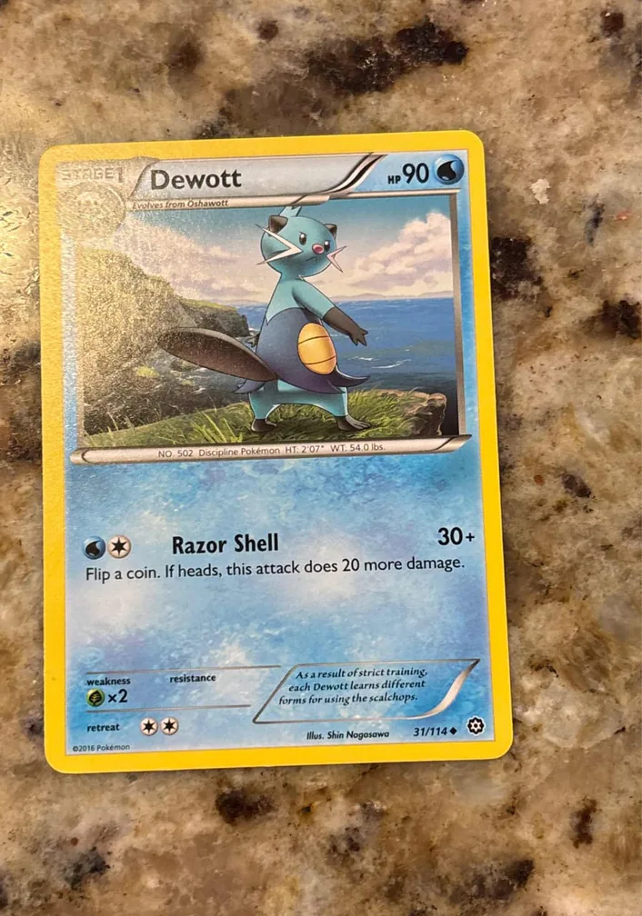 Dewott 2016 Pokemon XY Steam Siege