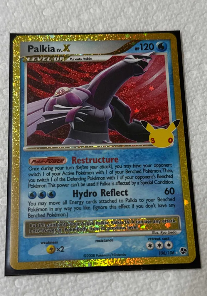 Palkia LV. X 2008 Pokemon Diamond & Pearl Great Encounters