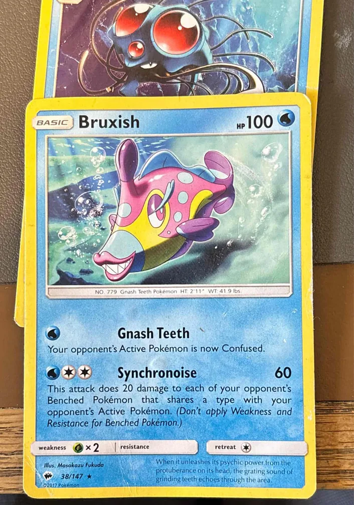 Bruxish 2017 Pokemon Sun & Moon Burning Shadows