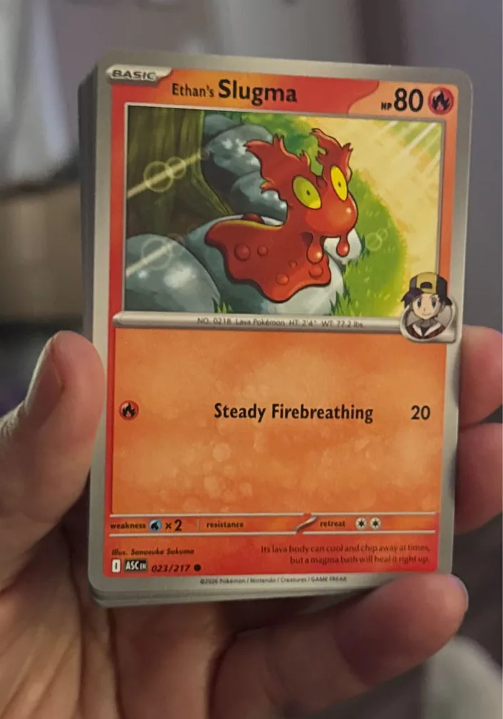 Ethan's Slugma 2026 Pokemon Mega Evolution Ascended Heroes