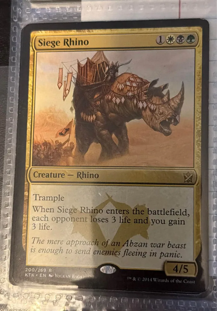 Siege Rhino · Khans of Tarkir · #200/269
