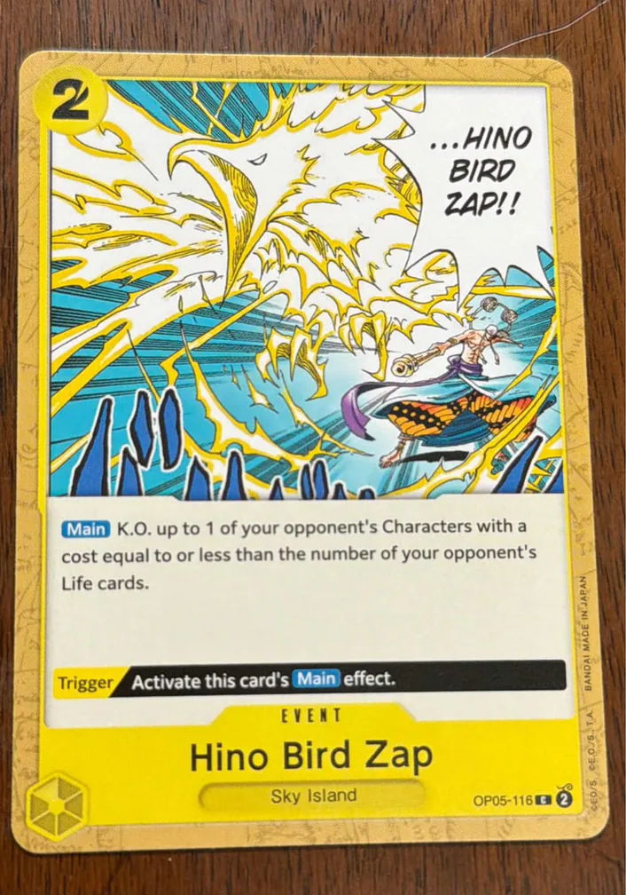 Hino Bird Zap · Sky Island · #OP05-116