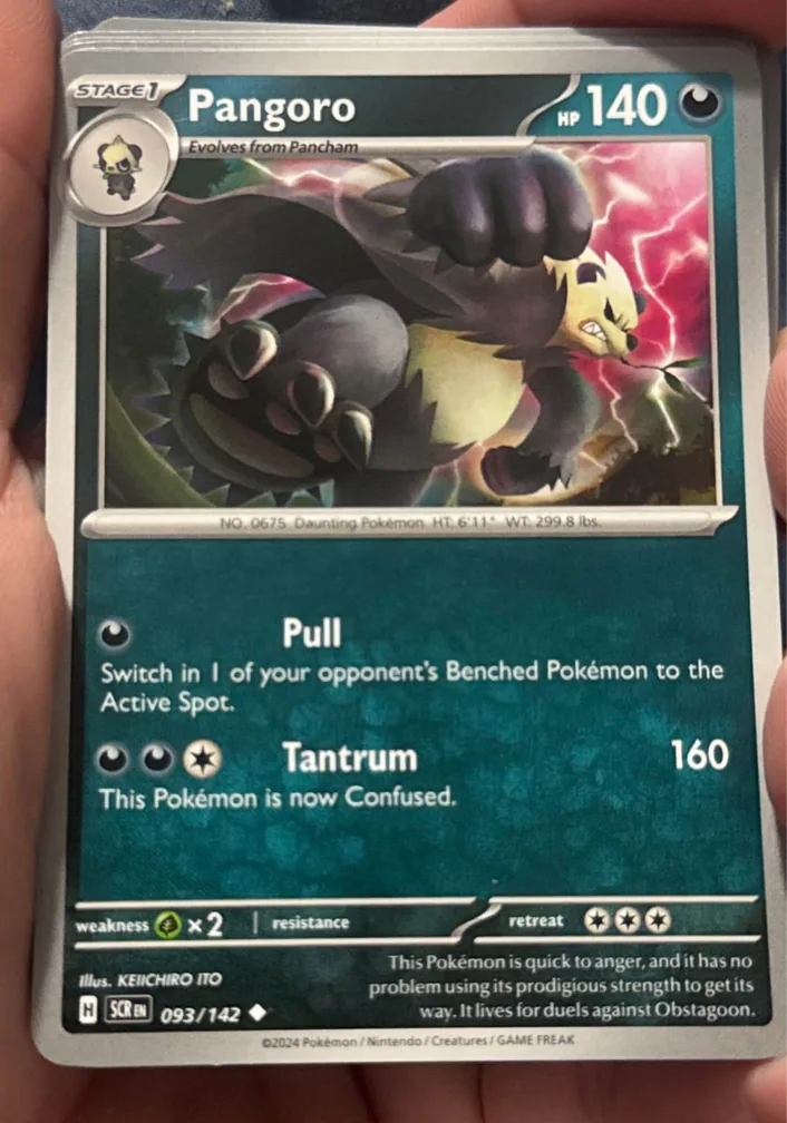 Pangoro 2024 Pokemon Scarlet & Violet Stellar Crown