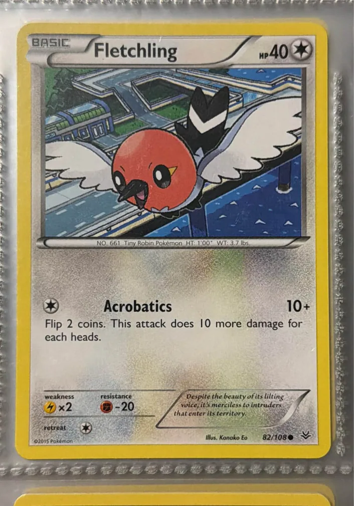 Fletchling 2015 Pokemon XY Roaring Skies