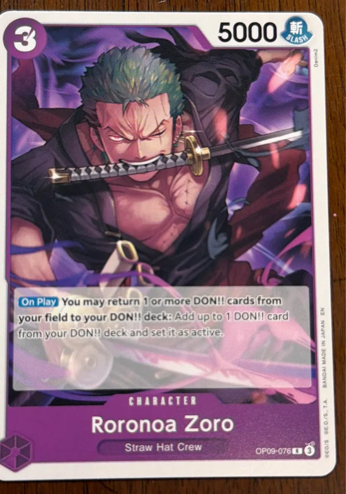Roronoa Zoro · OP09 · #OP09-076
